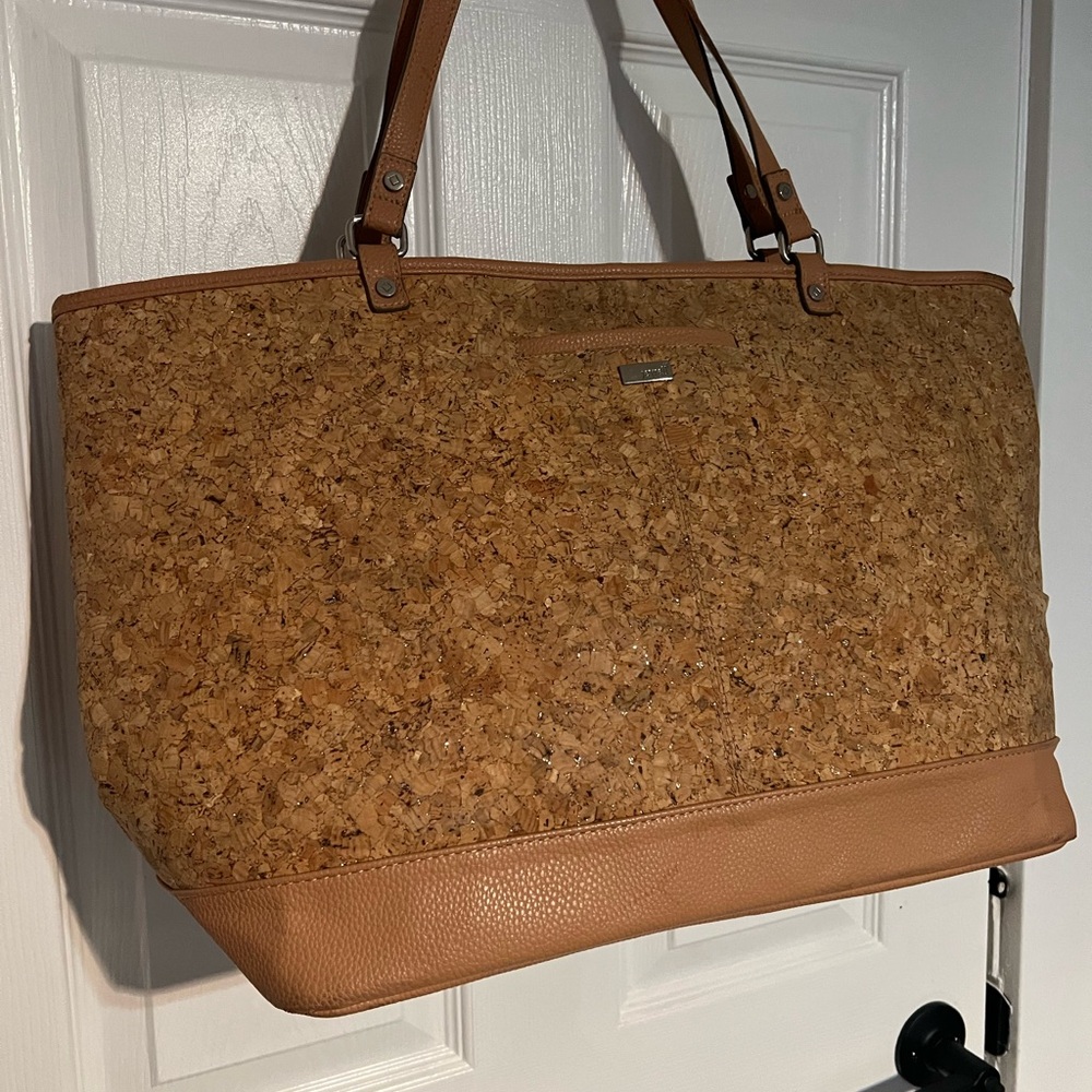 Thirty-One Cork and Tan Tote Bag